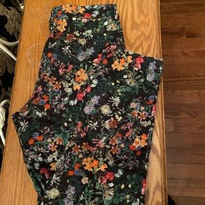 H&M Floral Ankle Trousers